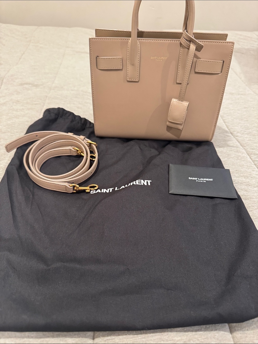 Authentic  Saint Laurent Sac de Jour nano bag 
Like new
